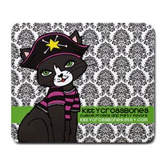 Kittycrossbones - Large Mousepad