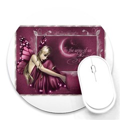 angel picture - Round Mousepad