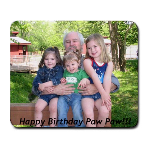 Paw Paws Birthday!  By Jenn Schoenfeld 9.25 x7.75  Mousepad - 1