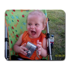 Aydden s cheesy face  - Large Mousepad