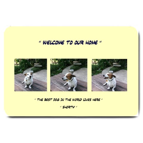 Welcome Door Mat By Audrey 30 x20  Door Mat