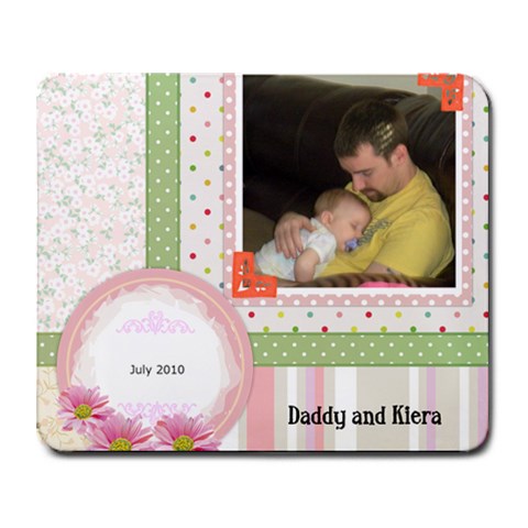 Daddy And Kiera By Andrea Veilleux 9.25 x7.75  Mousepad - 1