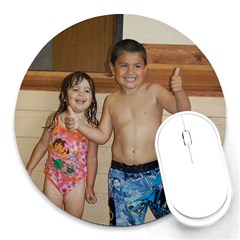 Last day of Swim Lessons! - Round Mousepad