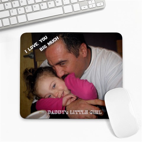 Daddy Mousepad By Michelle Ochoa 9.25 x7.75  Mousepad - 1