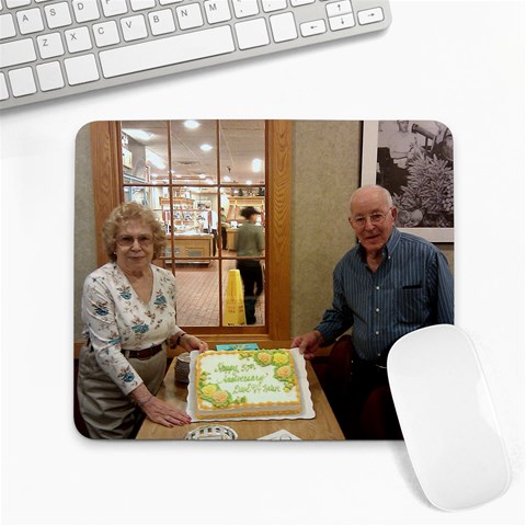 Mom And Dave By Linda Larson 9.25 x7.75  Mousepad - 1