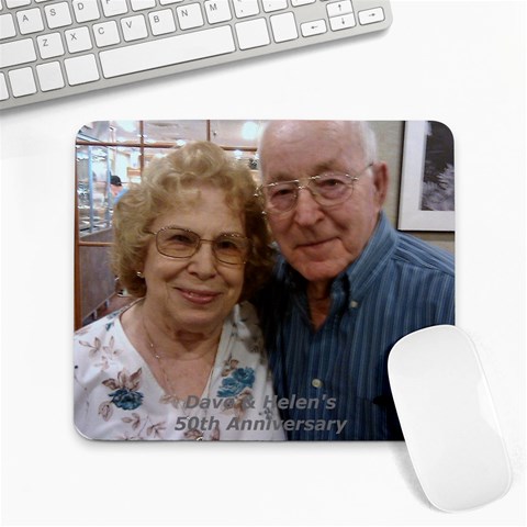 Mom And Dave By Linda Larson 9.25 x7.75  Mousepad - 2