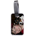 Jacob s luggage tag with him & Miley photo and address - Luggage Tag (two sides)