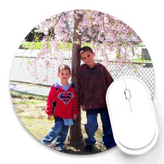 My Boys Mouse - Round Mousepad