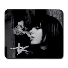 Smoking Girl - Large Mousepad