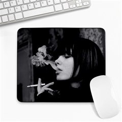 Smoking Girl - Large Mousepad