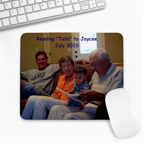 Reading  tails  To Jaycee, July 2010 Mousepad  By Kimswhims1 9.25 x7.75  Mousepad - 1