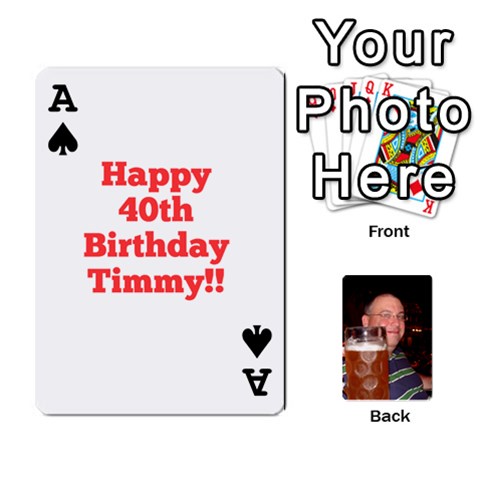 Ace Timmy Cards By Kelly Corder Front - SpadeA
