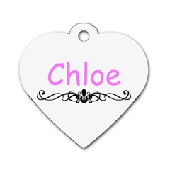 Chloe - Dog Tag Heart (Two Sides)