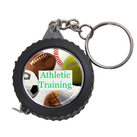 Sports Ball Tape Measure Key Chain 3 By Melissa Front