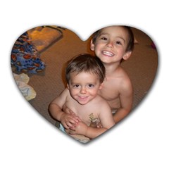 my boys are my heart - Heart Mousepad