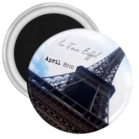 Eiffel Magnet 3 Inches By Leanne Weihl Front