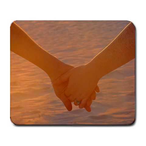 Holding Hands By Heather Farmer Crutcher 9.25 x7.75  Mousepad - 1