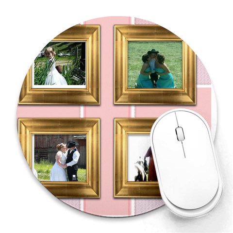 Wedding By Marsa Vincent 8 x8  Round Mousepad - 1