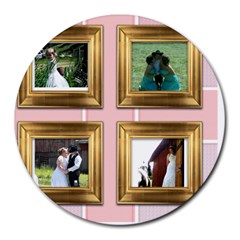 Wedding - Collage Round Mousepad