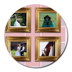 Wedding - Collage Round Mousepad