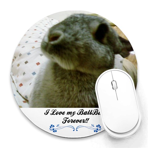 Ballball By Kymwei Huang 8 x8  Round Mousepad - 1