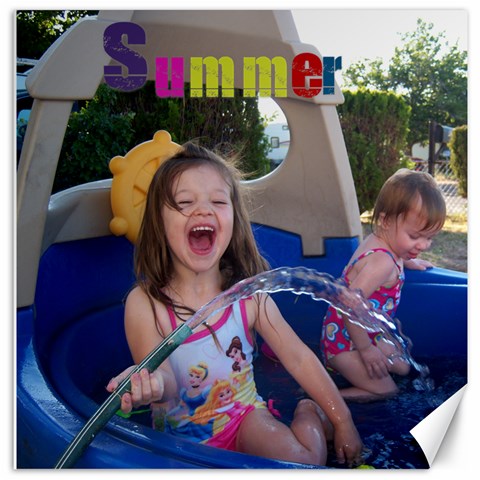 Summer Canvass By Emma Kieninger 11.4 x11.56  Canvas - 1