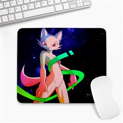 kittie in ze space - Large Mousepad