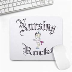 Cara s Nursing Rocks Design - Large Mousepad