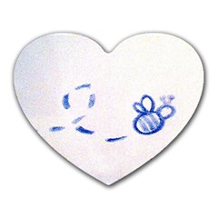 MY BUMBLE BEE <3 - Heart Mousepad