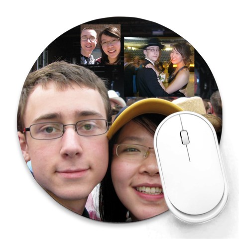 Raor By Eric Webb 8 x8  Round Mousepad - 1