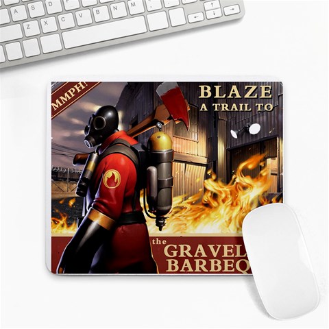 Pyro Mousemat2 By Jack Barnabus Ray 9.25 x7.75  Mousepad - 1