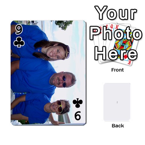 Playing Cards By Holly Wiseman Front - Club9