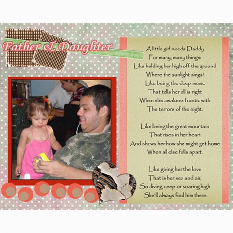 Fathers Day 8x10 By Crystal Rawl 10 x8  Print - 1