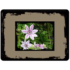 Clematis Giant fleece - Fleece Blanket (Large)