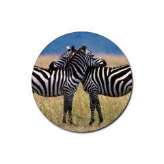 zebra - Rubber Coaster (Round)