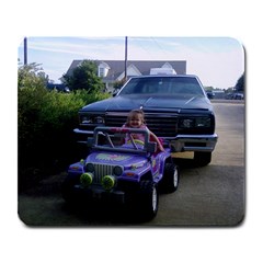 Autumn s first car - Large Mousepad