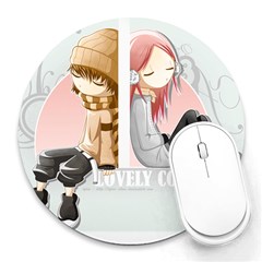 mouse - Collage Round Mousepad