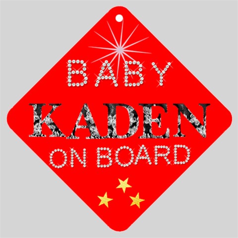 Baby Kaden On Board By Debbie Normand Front