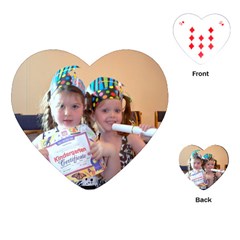 Georgia and Sophia BBNS Graduation - Playing Cards Single Design (Heart)