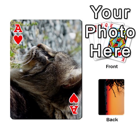 Ace Playing Cards By Jessica Meadows Front - HeartA