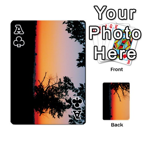 Ace Playing Cards By Jessica Meadows Front - ClubA