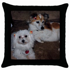 pillow case of my girls - Throw Pillow Case (Black)