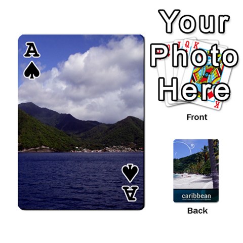 Ace Caribbean Playing Cards By Asha Vigilante Front - SpadeA