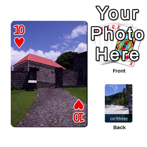 Caribbean Playing Cards By Asha Vigilante Front - Heart10
