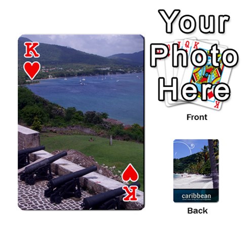 King Caribbean Playing Cards By Asha Vigilante Front - HeartK