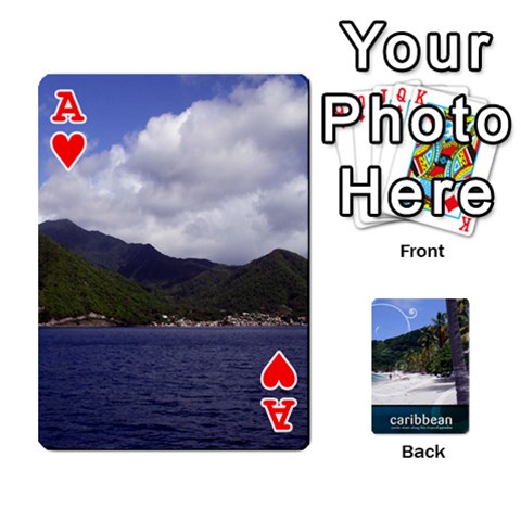 Ace Caribbean Playing Cards By Asha Vigilante Front - HeartA