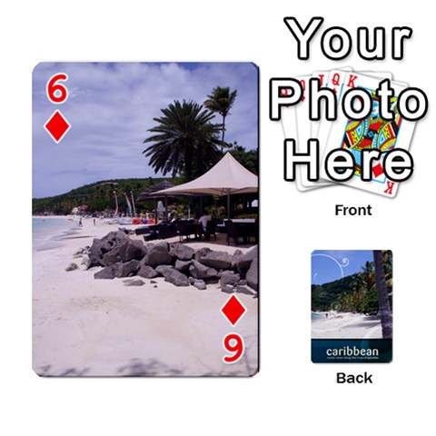 Caribbean Playing Cards By Asha Vigilante Front - Diamond6