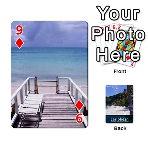 Caribbean Playing Cards By Asha Vigilante Front - Diamond9
