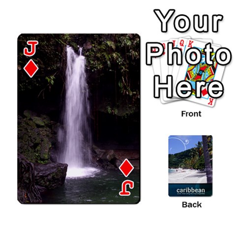 Jack Caribbean Playing Cards By Asha Vigilante Front - DiamondJ
