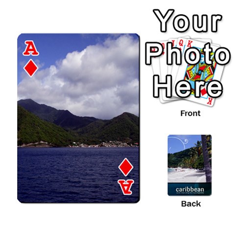Ace Caribbean Playing Cards By Asha Vigilante Front - DiamondA